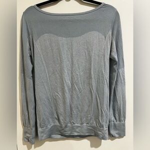 Nike Women's Light Gray Long Sleeve Top